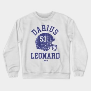 Darius Leonard Indianapolis Helmet Font Crewneck Sweatshirt